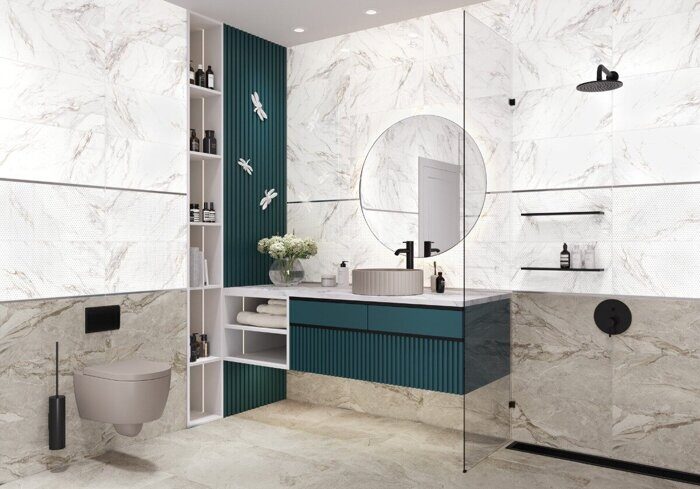 Intensity Dark New Trend настенная плитка коричневая глянцевая 30х60 см