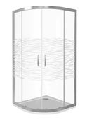 Infinity R-100-W-CH душевой уголок 100 см, стекло Волна, профиль хром