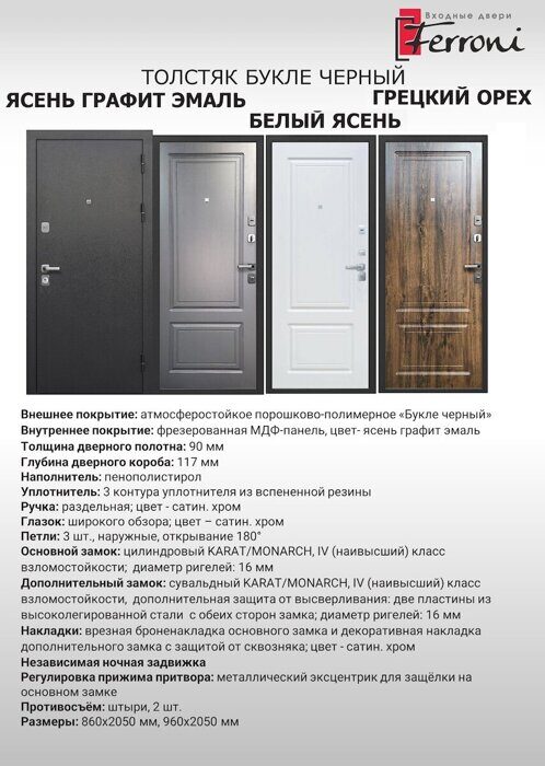 Толстяк Букле черный дверь входная Букле черный, Грецкий орех, Ясень графит эмаль темный