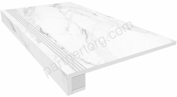 Комплект Supreme Platinum SM01 платина неполированный: ступень 33х120см и Подступенок 15х120см Estima