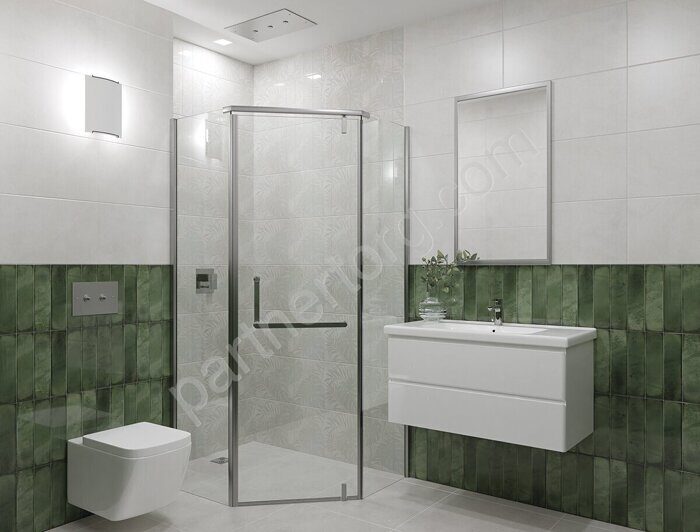 Bricks Green настенная плитка зеленая глянцевая 31х63см Azori