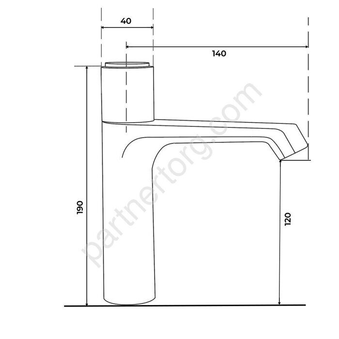 Calypso CS10121-9 смеситель для раковины Оружейная сталь