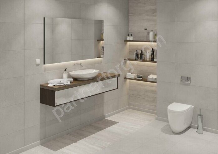 Underground Tortora UN02 бледно-коричневый неполированный керамогранит 30х60см Estima