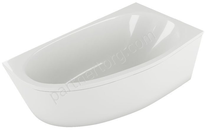 Дива ванна акриловая асимметричная Aquatek 150х90 см