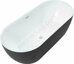 Delight акриловая отдельно стоящая ванна Aquanet 170х78см Black matte