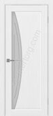Сицилия 722.21 линии межкомнатная дверь  белый лед со стеклом мателюкс