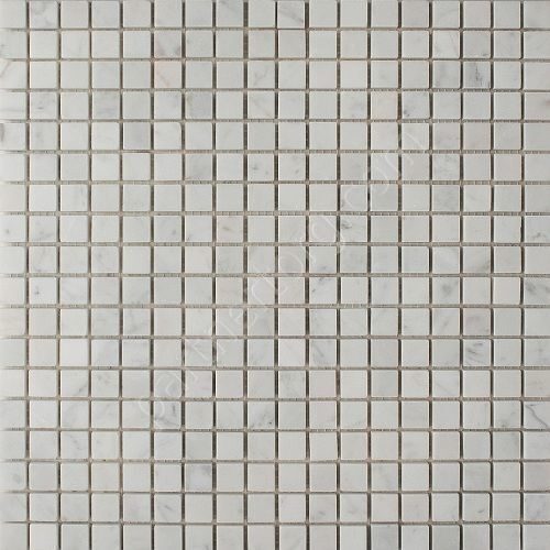 Bianco Carrara Pol Stone 15х15 мм серая Orro Mosaic каменная мозаика