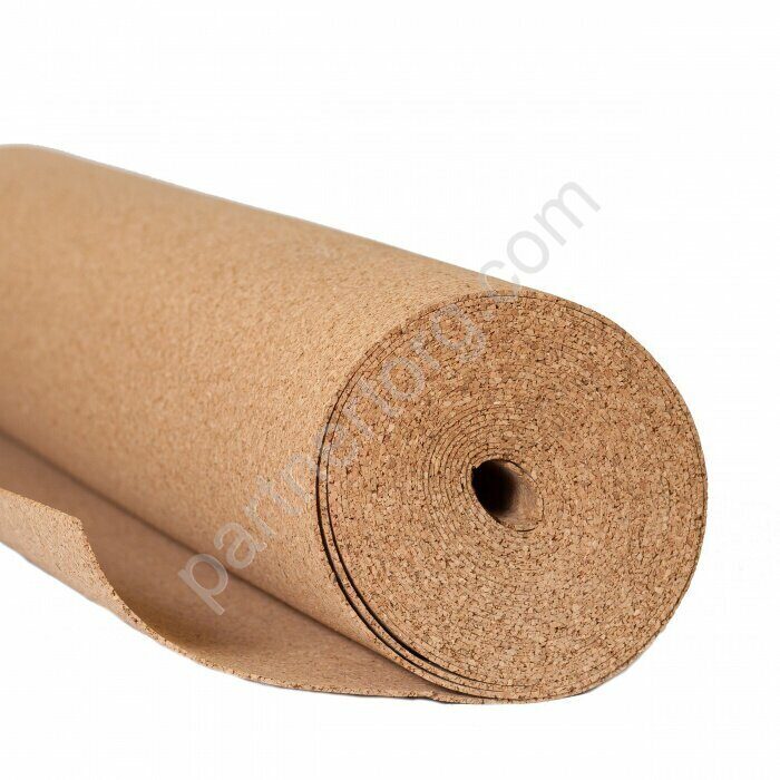 Подложка пробковая 1,8мм под SPS, ламинат, паркет, ibercork,  Португалия, рулон 1х10м