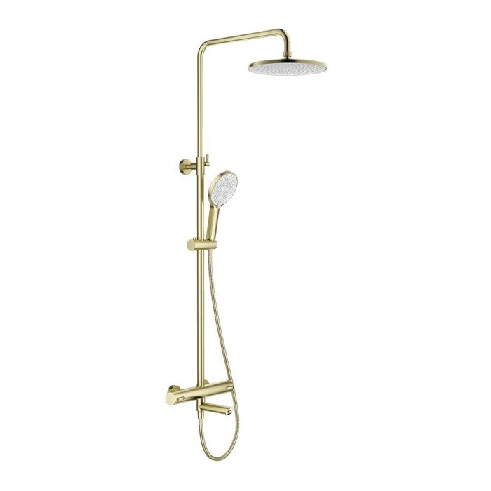 S223.26.03 Splenka Душевая система с термостатом, сатин золотой
