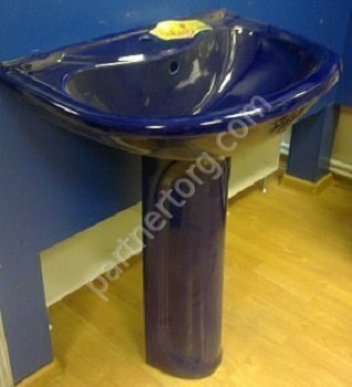 Престиж умывальник синий с пьедесталом 63,5 Оскольская Керамика