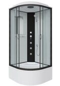 Niagara Classic 67081414G душевая кабина 90х90х215см, гидромассажная, прозрачное стекло, высокий поддон