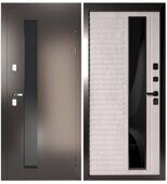 Термо Прима-3 Бетон Лофт дверь стальная для улицы Серый графит муар, Бетон лофт натуральный
