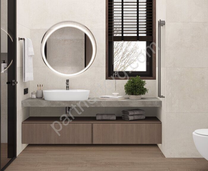 Smart Marfil бежевый матовый структурный керамогранит 59,5x119,1см Laparet SG50001620R