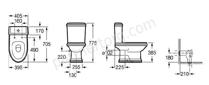 America Roca унитаз-компакт напольный 342497000 с бачком