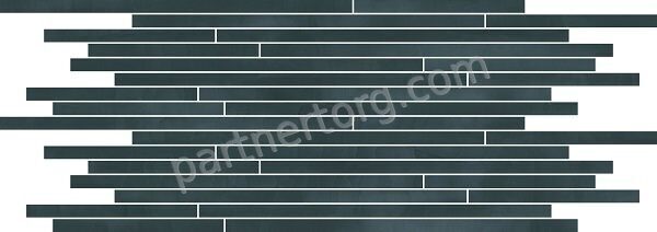Surface Cristallo Strip суперполированная мозаичная плитка синяя Italon 26х75см