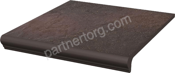 Semir Grafit Stopnica Kapinos Prosta плитка клинкерная ступень с капиносом 30х33 Paradyz Ceramics