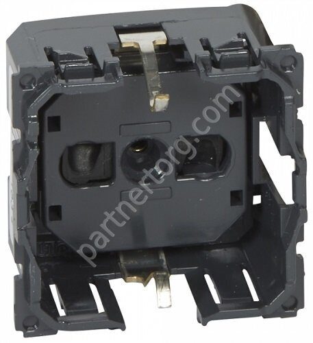 Legrand Celiane механизм силовой розетки 2К+З 16А 230В, безвинтовые зажимы