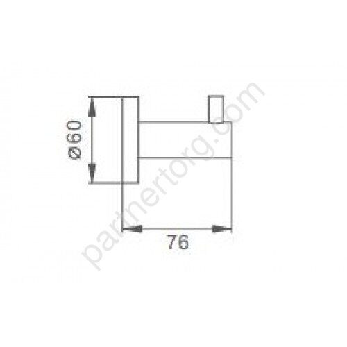 Frap F30205 крючок черный