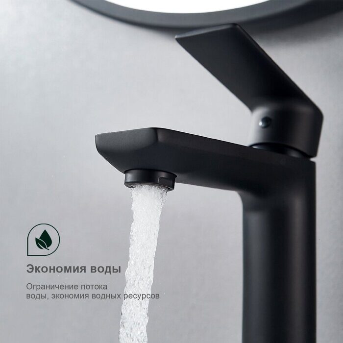 S05.10.06 Splenka Смеситель для умывальника, черный