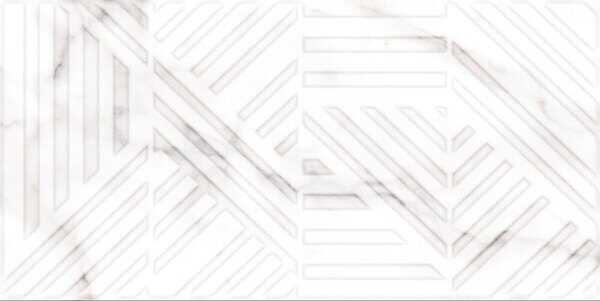 Moonlight A17573 настенная плитка белая глянцевая рельеф 30х60см Cersanit