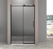 Galaxy New WTW-150-C-B душевая дверь 150 см, стекло прозрачное, профиль черный