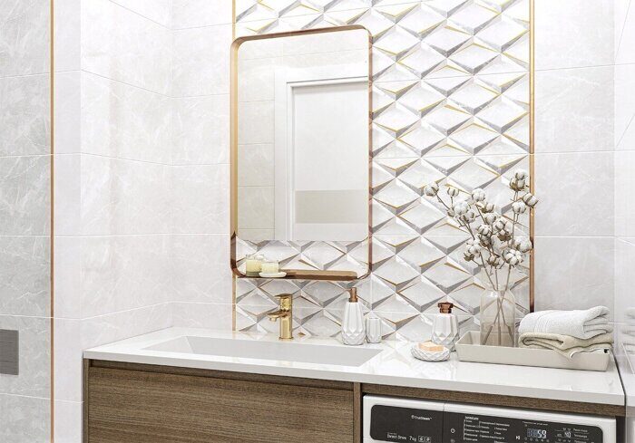 Sens Gold AltaCera декоративная вставка глянцевая 25х50см