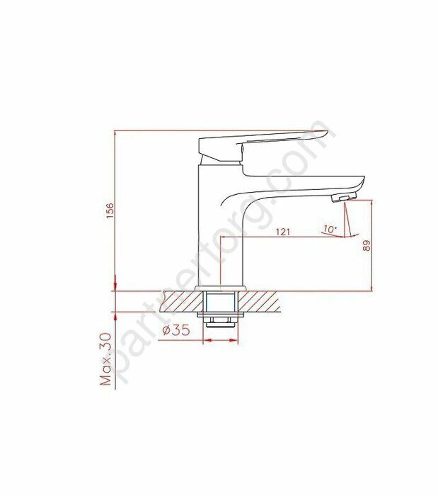 CN10521 Cron смеситель для раковины хром