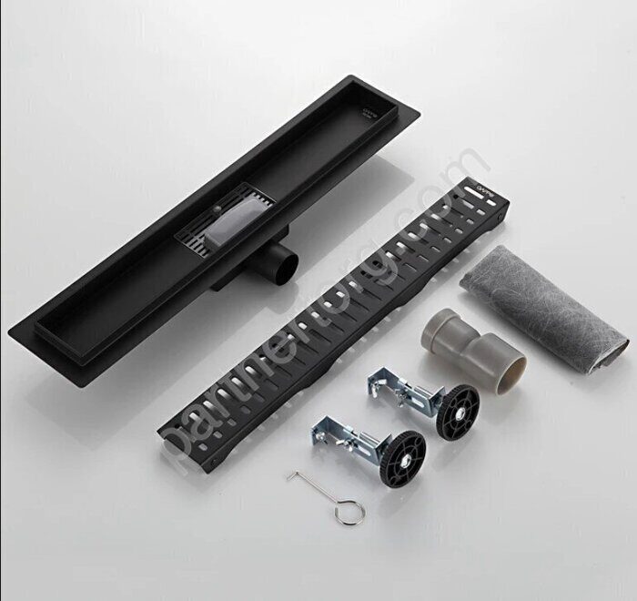 Gappo G85007-36 душевой лоток, трап 70х500 мм черный