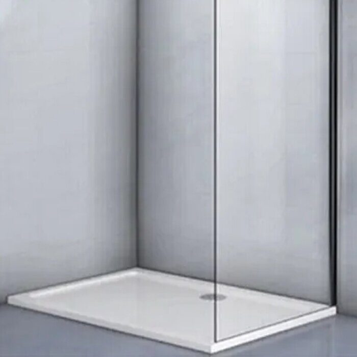 Veconi KP11B-80-01-C4 боковая панель 80х195 см, профиль черный, стекло прозрачное