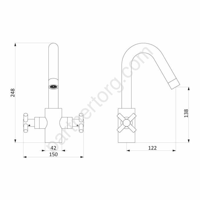 Смеситель для умывальника 240210000 Neo Classic Black