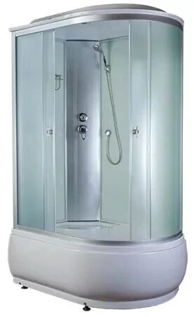 4006D fabric white душевая кабина Aquapulse 120х80х220см, матовое стекло, глубокий поддон
