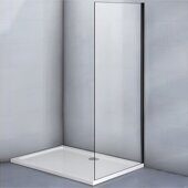 Veconi KP03B-70-01-C5 боковая панель 70х195 см, профиль черный, стекло прозрачное