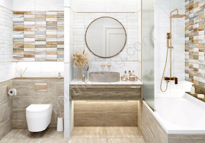 Congo Light New Trend плитка настенная белая глянцевая 30х60см