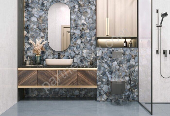 Sapphire Agate LCM керамогранит голубой суперполированный 120х60см