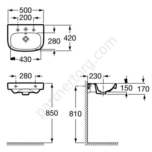 Debba Рока раковина 42х50 см 32799600Y