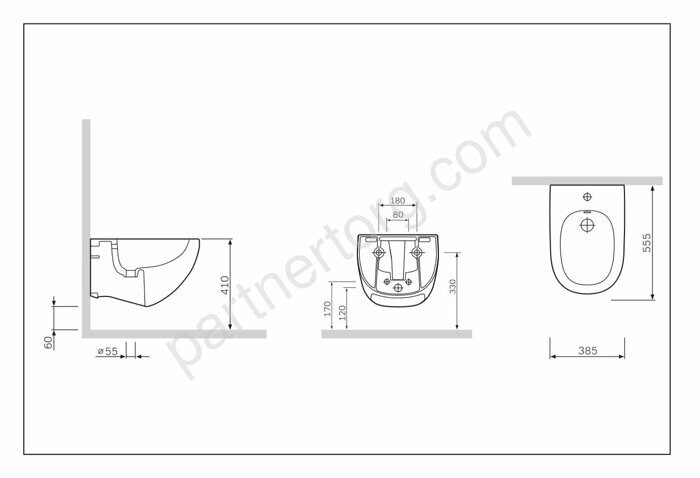 Sensation биде подвесное AM.PM C303411WH