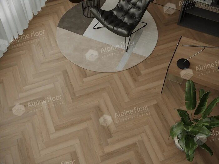Дуб Батейн Parquet LVT клеевая кварц-виниловая плитка Alpine Floor ECO 16-29