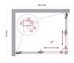 BelBagno LUCE-AH-2-100/80-C-Cr душевой уголок 100х80х195 см, дверь раздвижная, стекло прозрачное, профиль хром