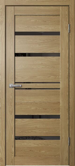 B01 Barn FlyDoors дверь межкомнатная дуб европейский черное стекло