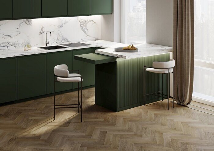 Herringbone Дуб Монако 44-63W948 Fargo SPC замковая кварцвиниловая плитка