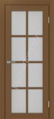 Турин 541.2222 межкомнатная дверь орех NL со стеклом мателюкс