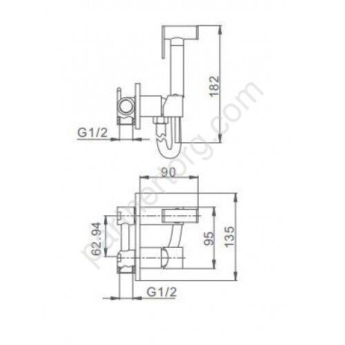 Frap F7505 смеситель для ванны хром