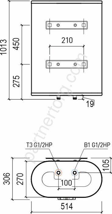 Victory 80 V Thermex водонагреватель аккумуляционный электрический 80л, белый