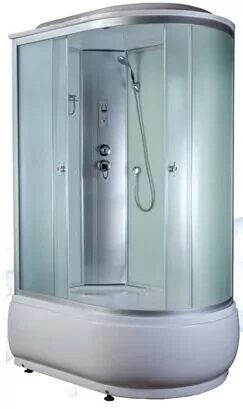 4006C fabric white душевая кабина Aquapulse 120х80х220см, матовое стекло, глубокий поддон