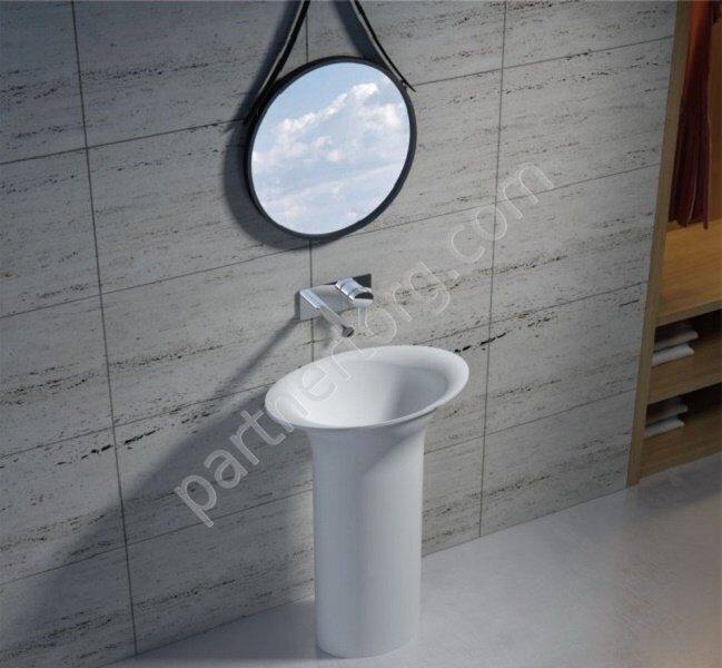 NSF-60380M раковина напольная искусственный камень, ширина 60 см