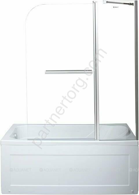 Aquanet, SG-1200, 00209412, шторка для ванны распашная, 120х150 см, прозрачное стекло, профиль хром