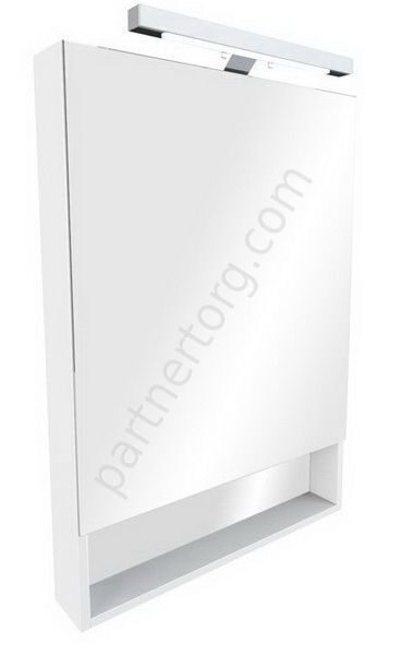 Gap зеркало со шкафом для ванной комнаты белое 60 см Roca