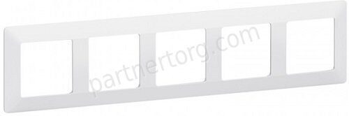 Рамка 5 постов для серии Valena Legrand Life в белом цвете