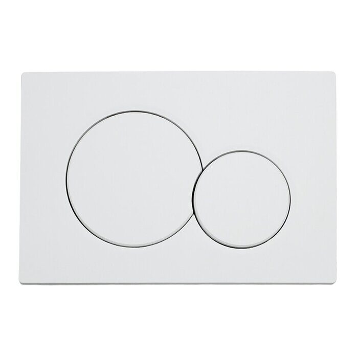 Клавиша смывная для инсталляции, матовый белый, круг, тонкая Beta CS10MWT