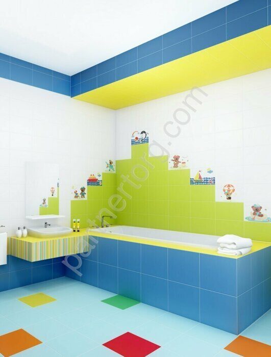 Радуга Люкс зеленая плитка керамическая матовая 20х30см